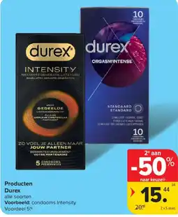 Carrefour Durex condooms Intensity aanbieding