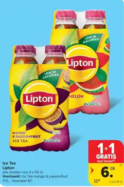 Carrefour Market Ice Tea Lipton aanbieding