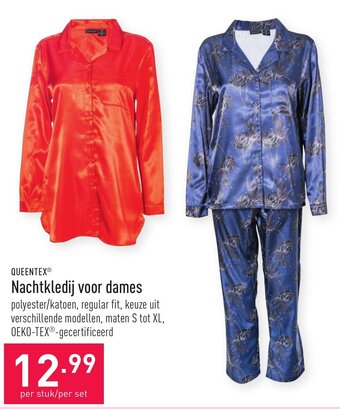 ALDI Queentex nachtkledij voor dames aanbieding