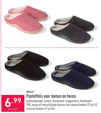 ALDI Walke pantoffels voor dames en heren aanbieding