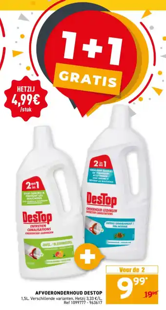 Afvoeronderhoud Destop