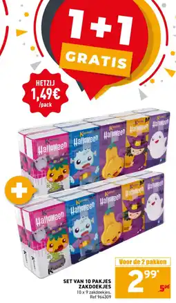 Trafic Zakdoekjes halloween aanbieding