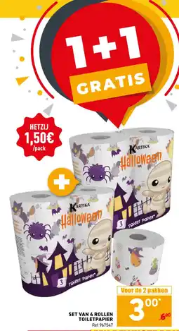 Trafic Set van 4 rollen toilet papier aanbieding