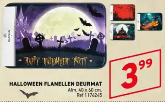 Halloween flanelen deurmat