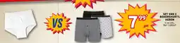 Trafic Set van 3 boxershorts heren, aanbieding