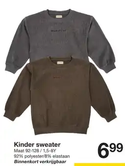 Zeeman Kinder sweater aanbieding