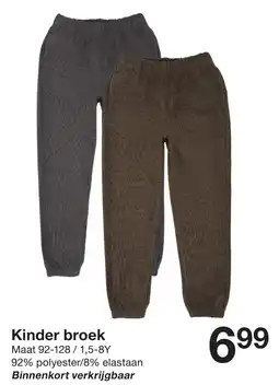 Zeeman Kinder broek aanbieding