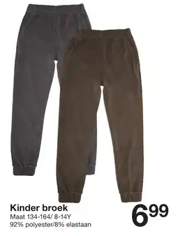 Zeeman Kinder broek aanbieding