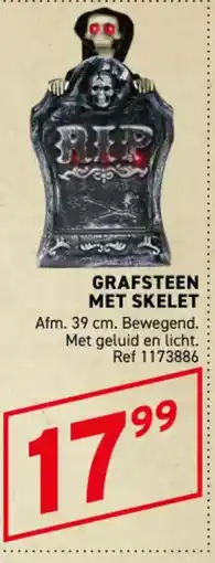 Trafic Grafsteen met skelet aanbieding