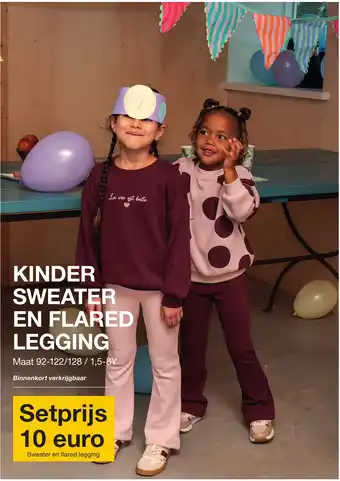 Kinder sweater en flared legging