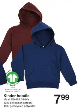 Zeeman Kinder hoodie aanbieding