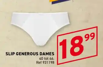 Slip generous dames