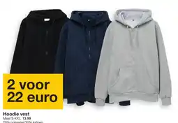 Zeeman Hoodie vest aanbieding
