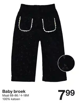 Zeeman Baby broek aanbieding