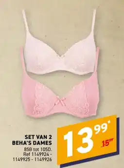 Trafic Set van 2 beha's dames aanbieding