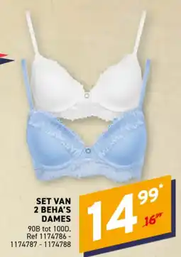 Trafic Set van 2 beha's dames aanbieding