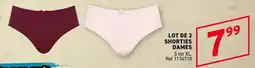 Trafic Lot de 2 shorties dames aanbieding