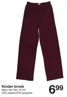Zeeman Kinder broek aanbieding
