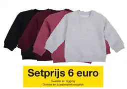 Zeeman Sweater en legging aanbieding