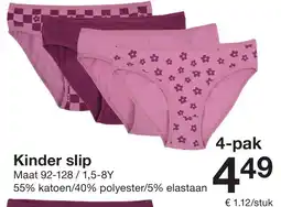 Zeeman Kinder slip aanbieding
