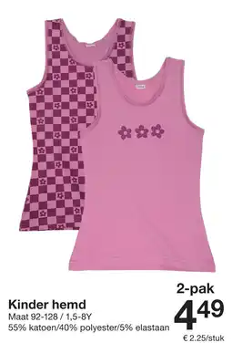 Zeeman Kinder hemd aanbieding