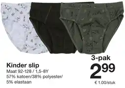 Zeeman Kinder slip aanbieding