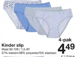 Zeeman Kinder slip aanbieding