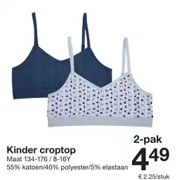 Zeeman Kinder croptop aanbieding