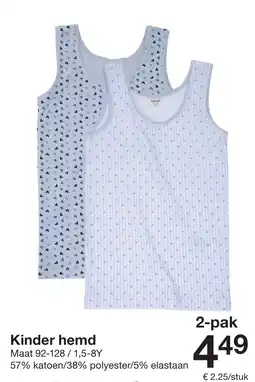 Zeeman Kinder hemd aanbieding