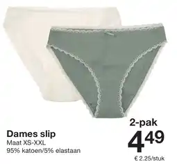 Zeeman Dames slip aanbieding