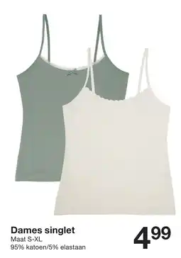 Zeeman Dames singlet aanbieding