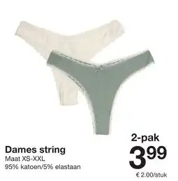 Zeeman Dames string aanbieding