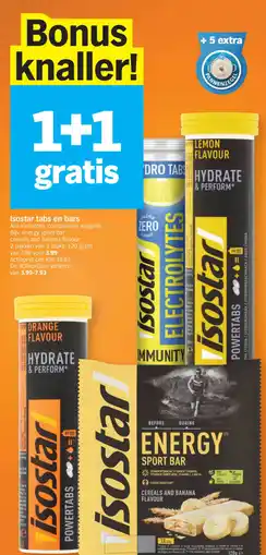 Albert Heijn Isostar tabs en bars aanbieding