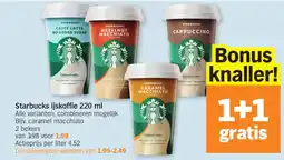 Albert Heijn Starbucks ijskoffie aanbieding