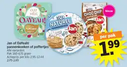 Albert Heijn Jan of OaYeah! pannenkoeken of poffertjes aanbieding