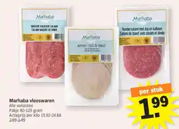 Albert Heijn Marhaba vleeswaren aanbieding