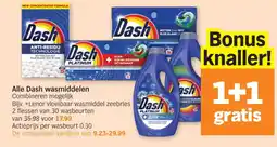 Albert Heijn Dash wasmiddelen aanbieding