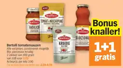 Albert Heijn Bertolli tomatensauzen aanbieding