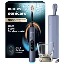 Coolblue Philips Sonicare Series 9900 HX9813/98 Bleu aanbieding