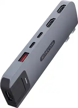 Coolblue Sitecom MacBook Pro Multiport Hub 6-en-2 Gris aanbieding