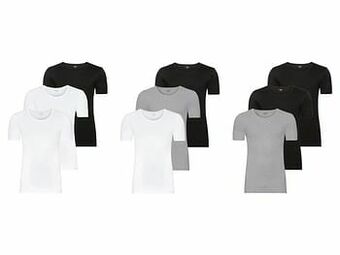 Lidl LIVERGY® Set van 3 katoenen onderhemden met ronde hals aanbieding