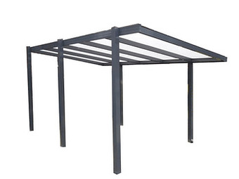 Makro Carport aluminium recht 400 x 500 cm aanbieding