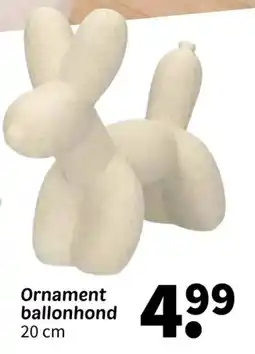 Wibra Ornament ballonhond aanbieding