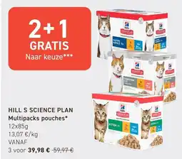 Tom&Co Hill s science plan multipacks pouches aanbieding