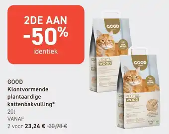 Good klontvormende plantaardige kattenbakvulling