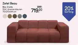 Leen Bakker Zetel Beau aanbieding