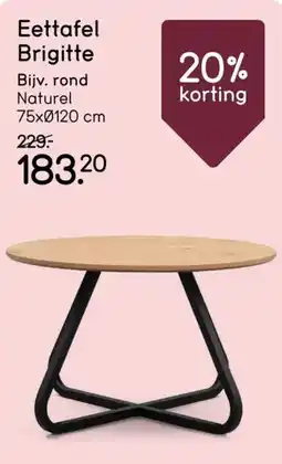 Leen Bakker Eettafel Brigitte aanbieding