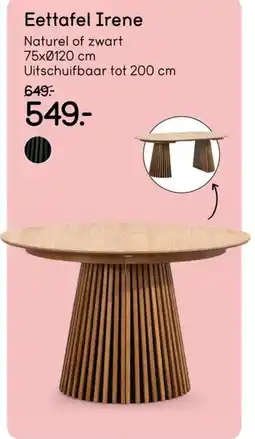 Leen Bakker Eettafel Irene aanbieding