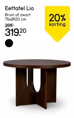 Leen Bakker Eettafel Lio aanbieding