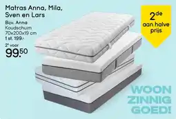 Leen Bakker Matras Anna, Mila, Sven en Lars aanbieding